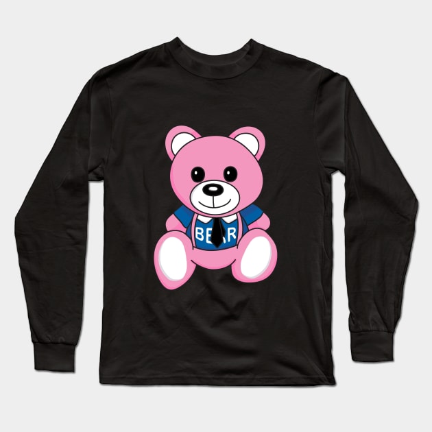 Pink Bears Long Sleeve T-Shirt by Ricky Aditya